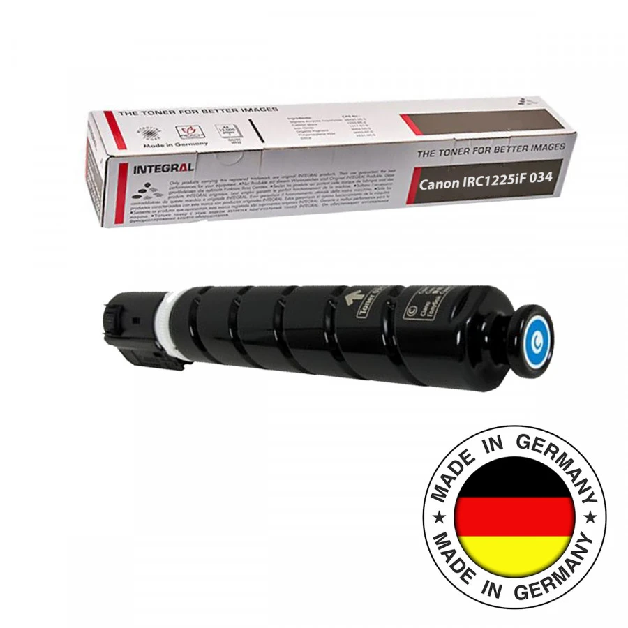 Canon 034C IR C1225iF/Image Class MF810C/820C 7.3K Cyan Toner Cartridge Integral