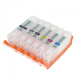 Refillable Cartridges for Canon PIXMA iP7740 / iP5740 (CLI-471 / PGI-470 6 Color) | Compatible