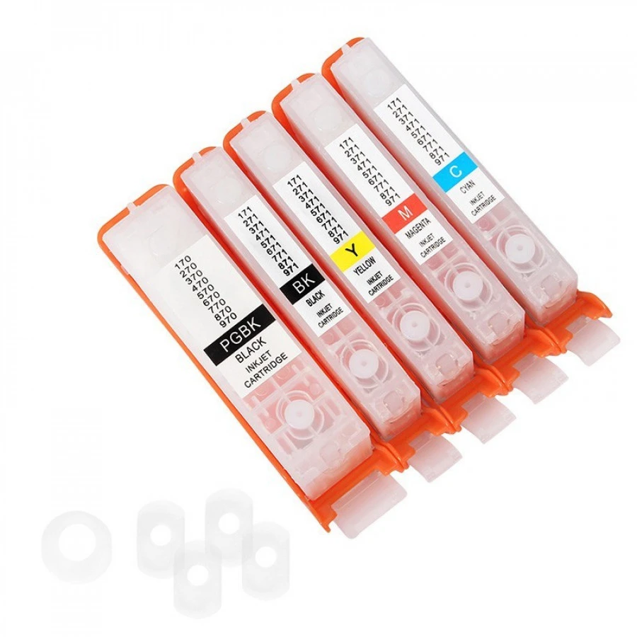 Refillable Cartridges for Canon PIXMA iP5750 (CLI-571 / PGI-570) | Compatible