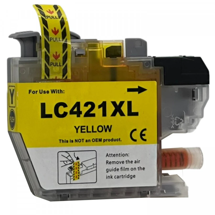 Brother LC-421 Yellow Ink Cartridge | Compatible