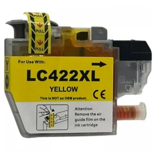 Brother LC-422XL Yellow 18 ml Ink Cartridge | Compatible