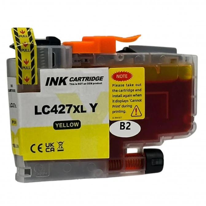 Brother LC-427XL Yellow Ink Cartridge | Compatible