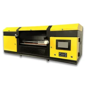 Roll-fed UV DTF Printer (CMYK+White+Lack) with Built-in 30cm Laminator
