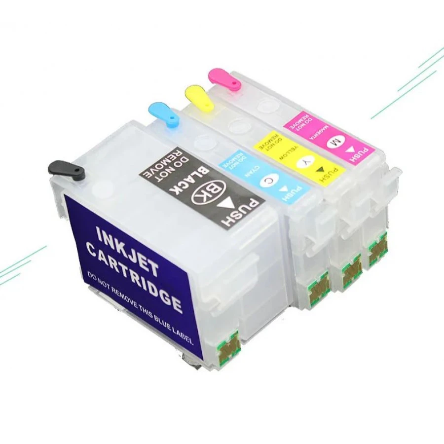 Epson T2711-T2714 Refillable Cartridges WorkForce WF-7710 / WF-7720 / WF-7610 / WF-7620 / WF-3620 / WF-3640 | Compatible