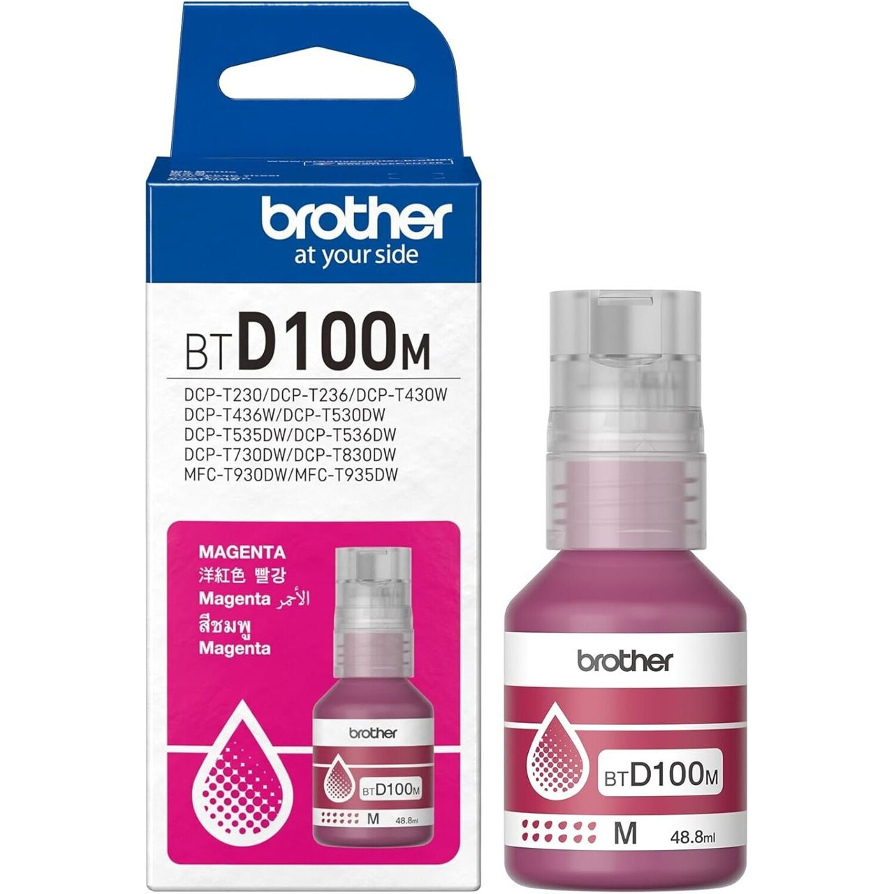 Cerneală originală Brother BTD100M – Magenta